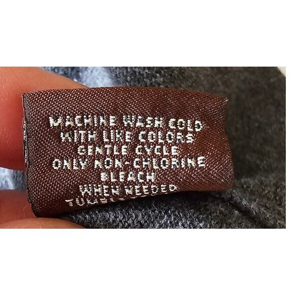 Tailorbyrd Quarter Zip Fine Knit 100% Cotton Pullover Sweater, Gray, Sz XLT - Picture 5 of 7